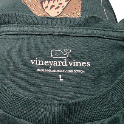 Playera Vineyard Vines Graande L Verde Pajaro Manga Larga (Usado)