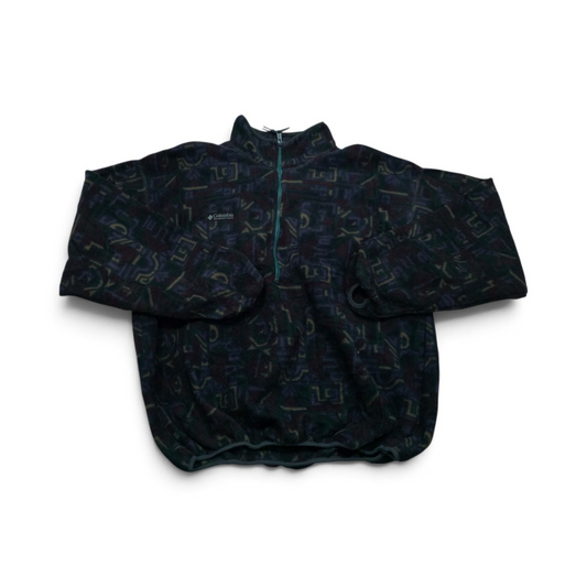 Sudadera Polar Vintage Columbia Grande L Verde Azul (Usado)