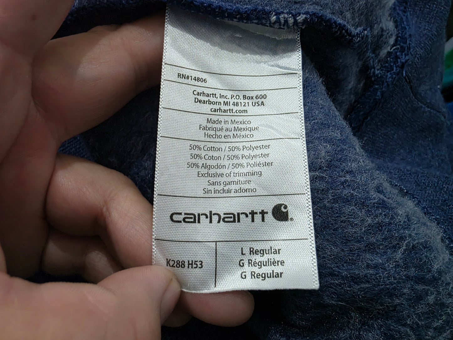 Sudadera Loose Fit Carhartt Grande L Azul (Usado)