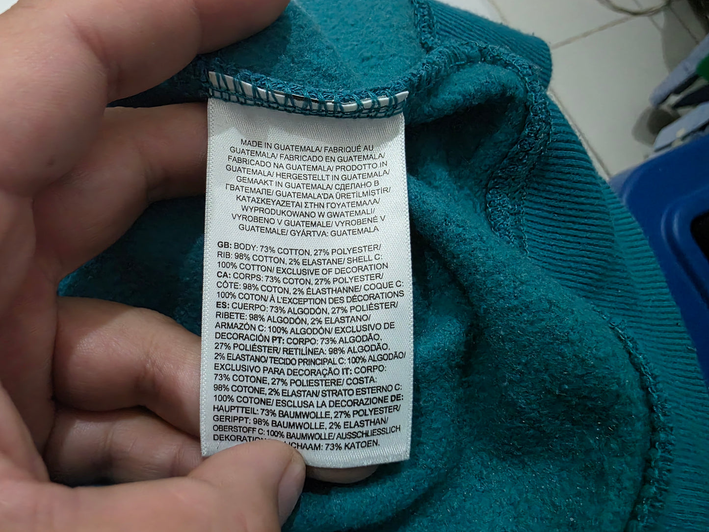 Sudadera The North Face Grande L Verde Azulado (Usado)
