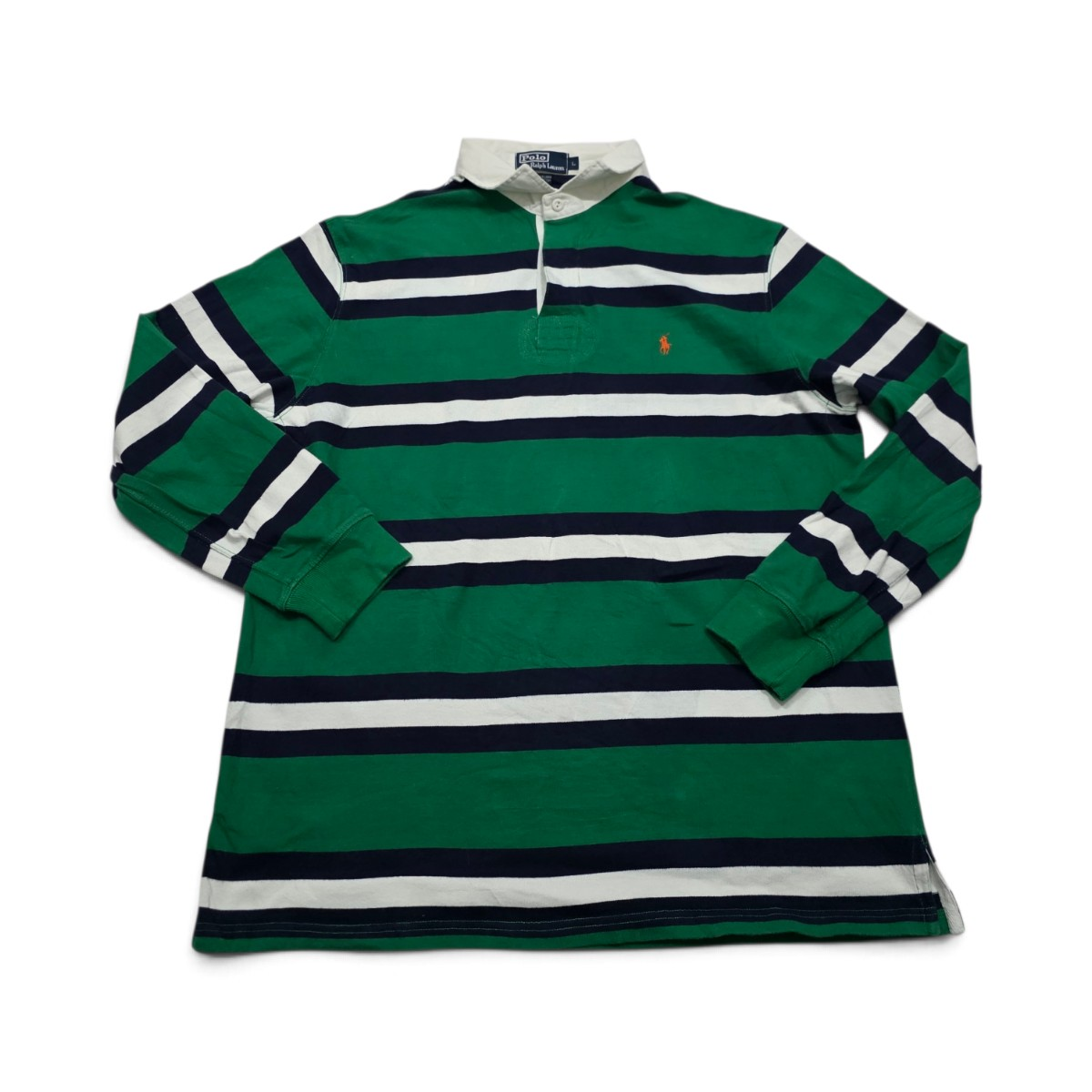 Playera Ralph Lauren Grande L Verde Polo Manga Larga (Usado)