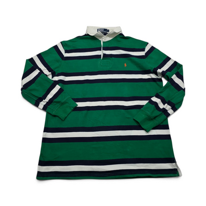 Playera Ralph Lauren Grande L Verde Polo Manga Larga (Usado)