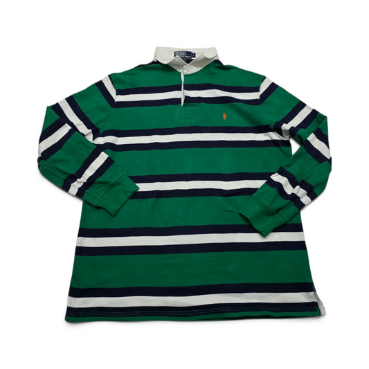 Playera Ralph Lauren Grande L Verde Polo Manga Larga (Usado)