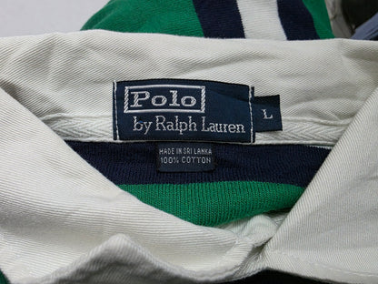 Playera Ralph Lauren Grande L Verde Polo Manga Larga (Usado)