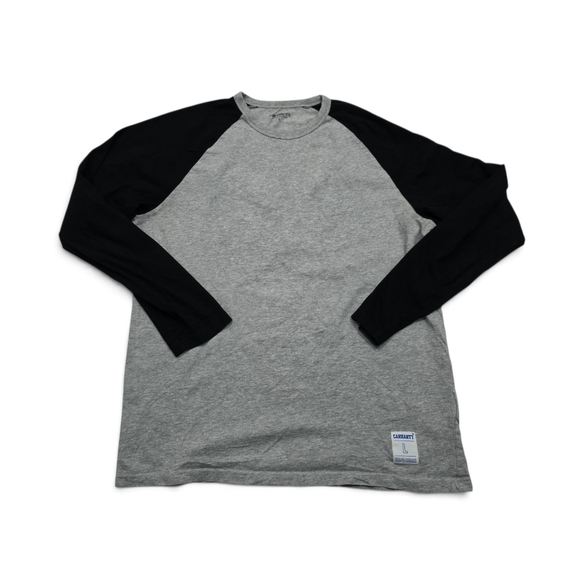 Playera Carhartt Grande L Gris Y Negro Manga Larga (Usado)