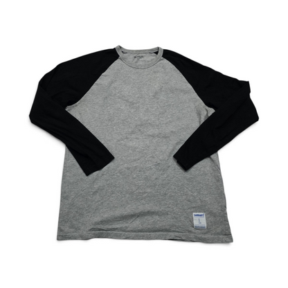 Playera Carhartt Grande L Gris Y Negro Manga Larga (Usado)