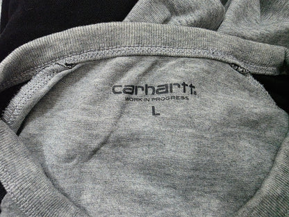 Playera Carhartt Grande L Gris Y Negro Manga Larga (Usado)