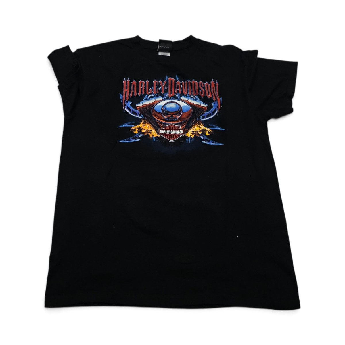 Playera Harley Davidson Grande L White Mountain Negro (Usado)