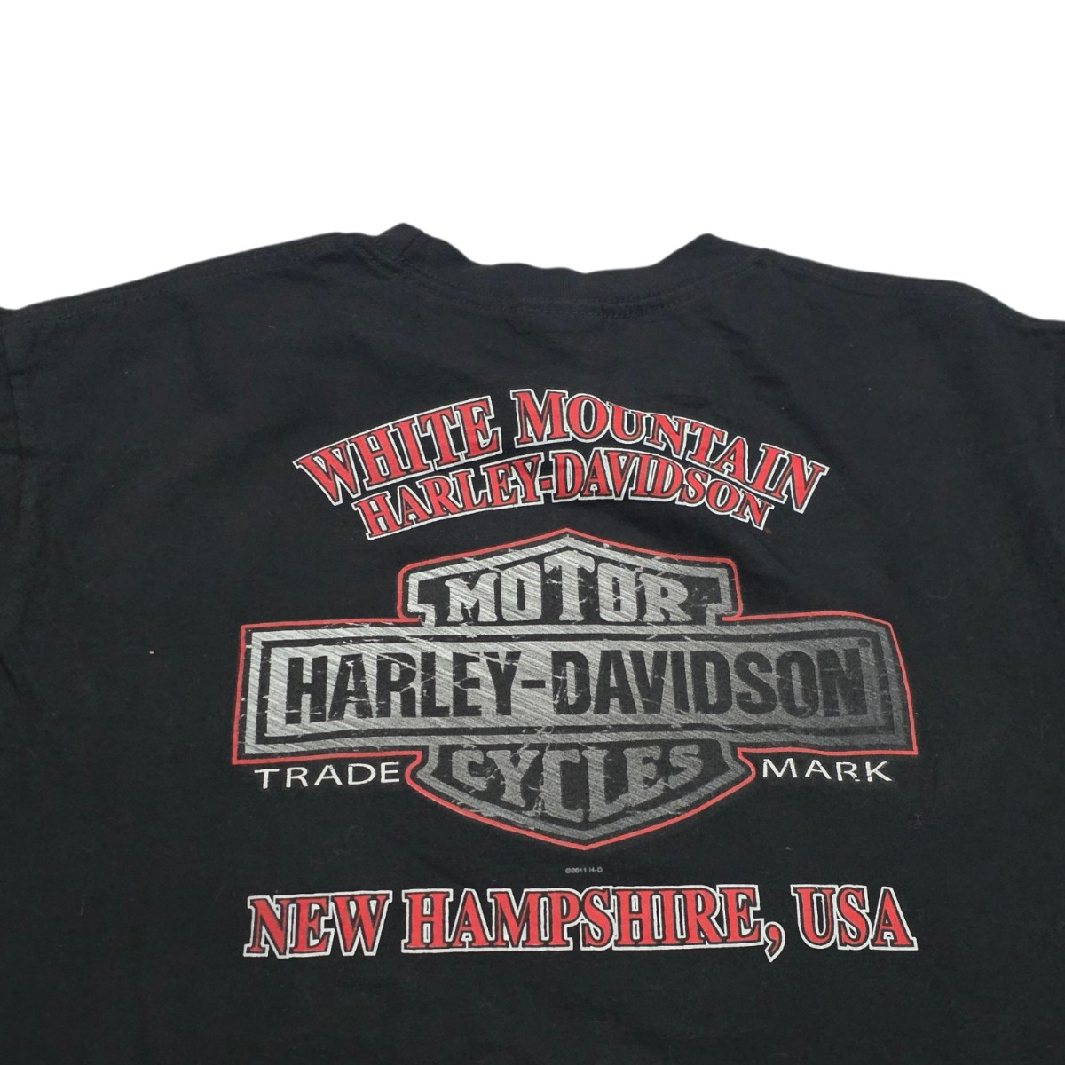 Playera Harley Davidson Grande L White Mountain Negro (Usado)
