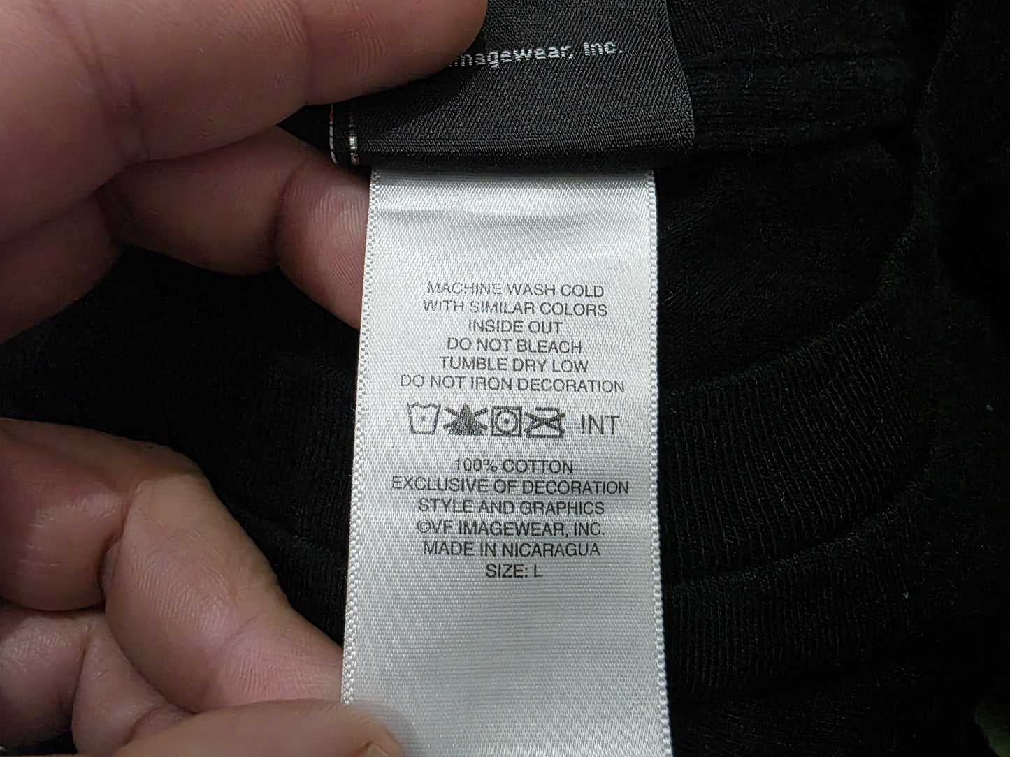 Playera Harley Davidson Grande L White Mountain Negro (Usado)