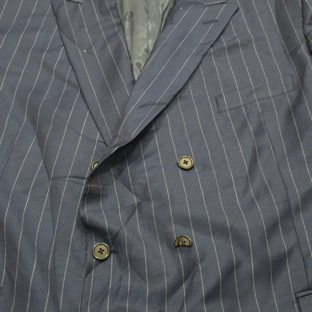 Saco Ralph Lauren Talla 50r Azul Lineas (Usado)