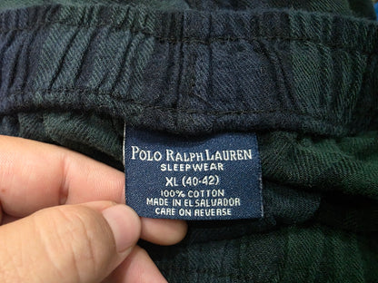 Pantalon Pijama Ralph Lauren Xgrande Xl Cuadro Verde Y Azul (Usado)