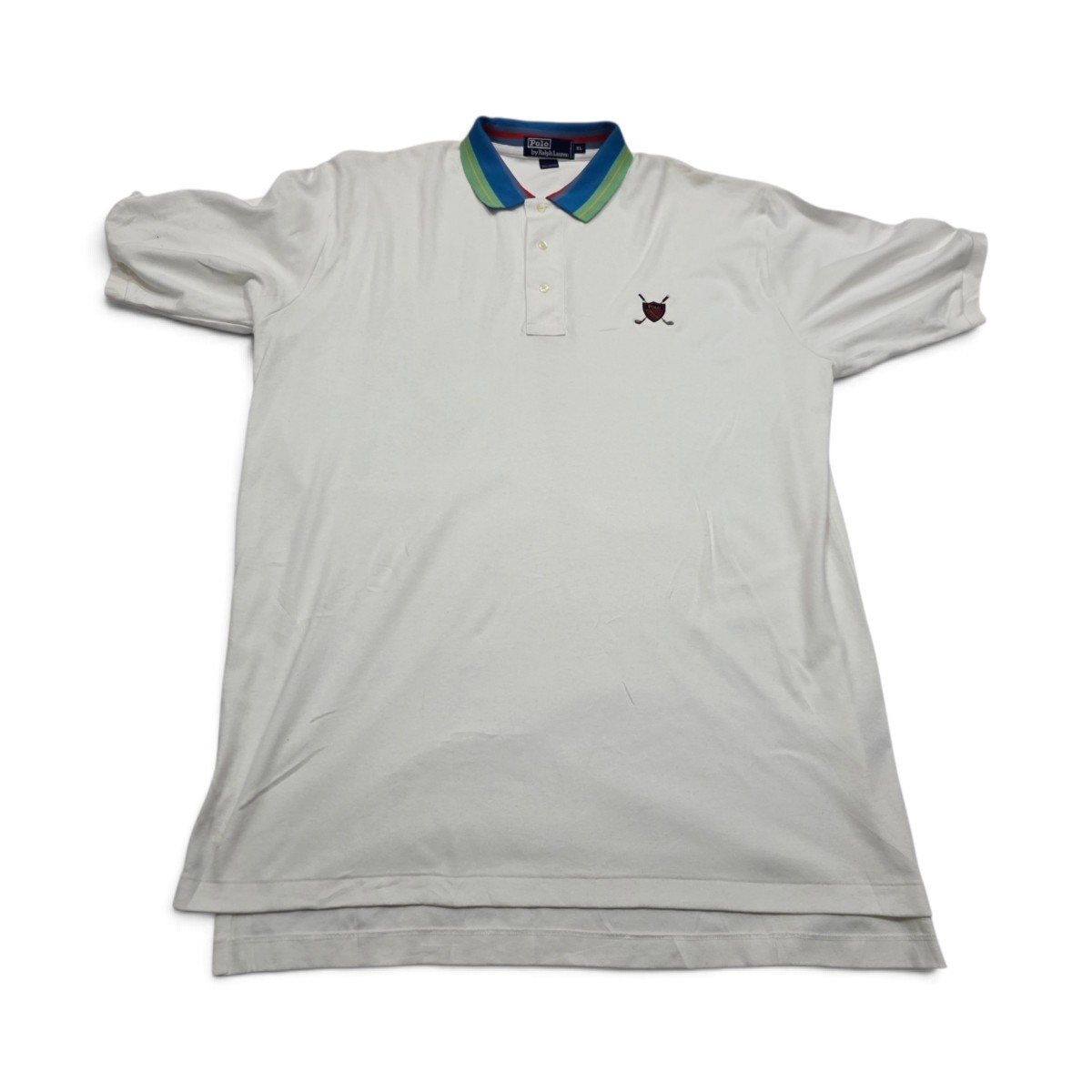 Playera Polo Ralph Lauren Xgrande Xl Blanco Escudo (Usado)