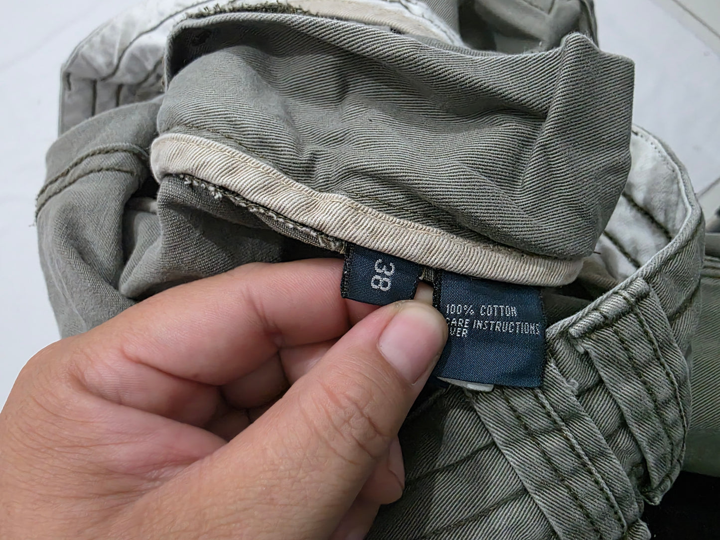 Bermuda Cargo Ralph Lauren Talla 38 Verde (Usado)