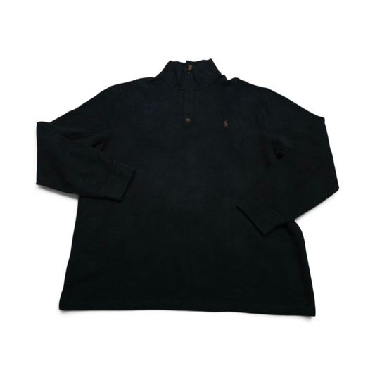 Sueter Ralph Lauren Xgrande Xl Negro Pony Cafe (Usado)