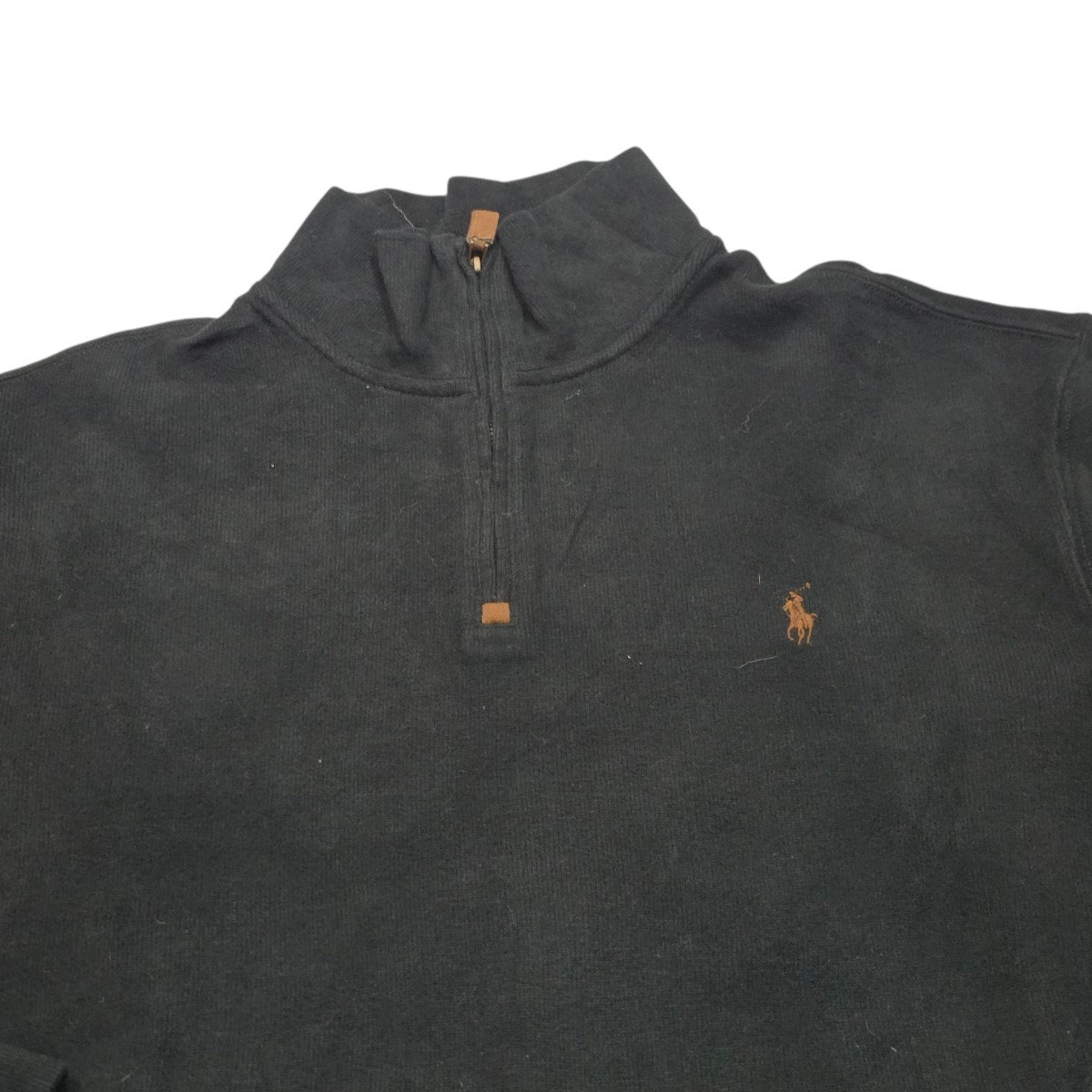 Sueter Ralph Lauren Xgrande Xl Negro Pony Cafe (Usado)