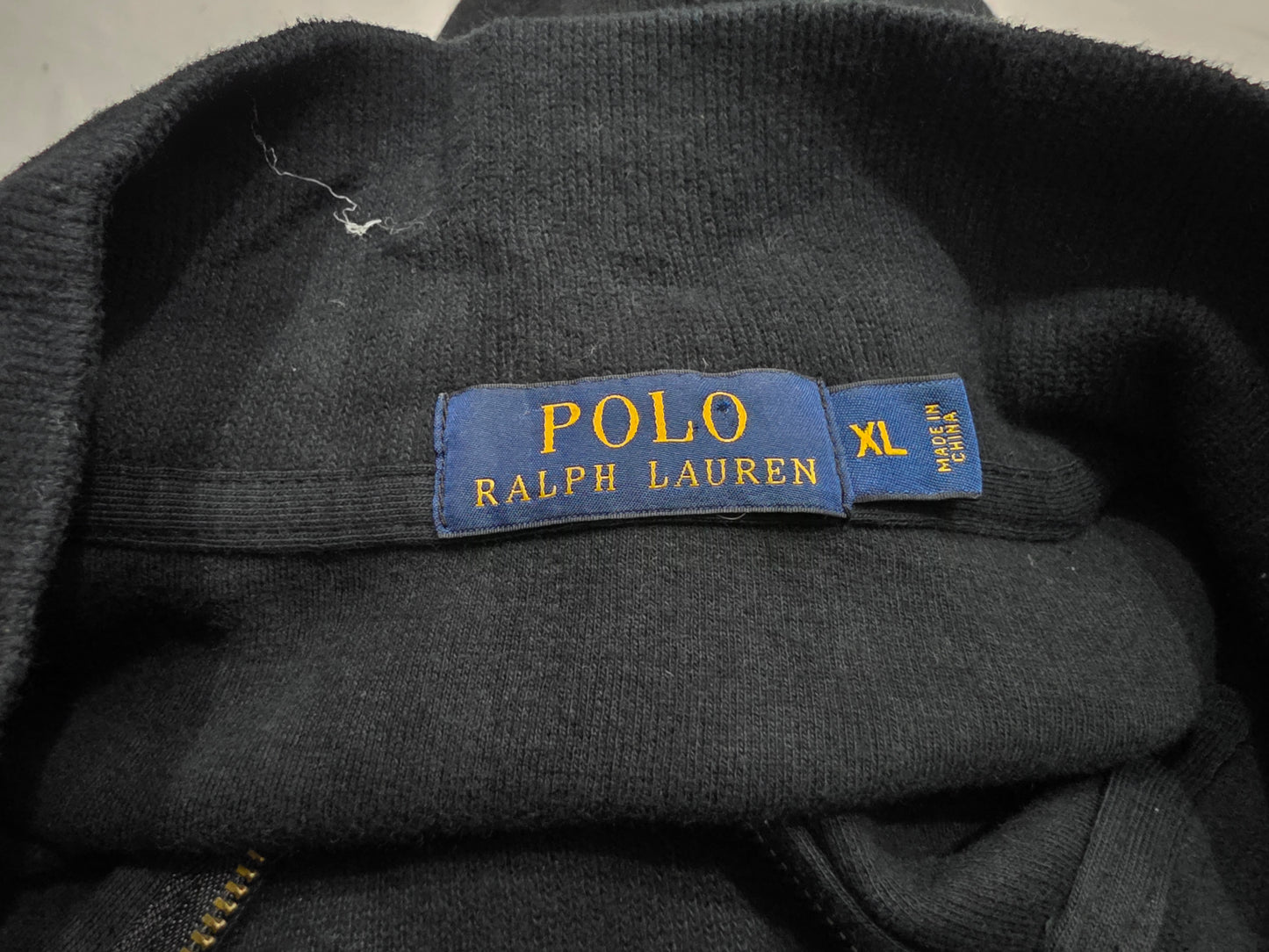 Sueter Ralph Lauren Xgrande Xl Negro Pony Cafe (Usado)