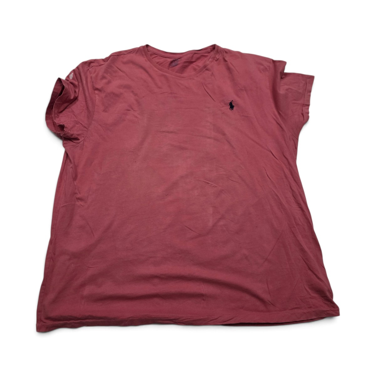Playera Ralph Lauren Xgrande Xl Coral Pony Azul (Usado)