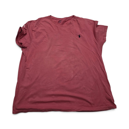 Playera Ralph Lauren Xgrande Xl Coral Pony Azul (Usado)
