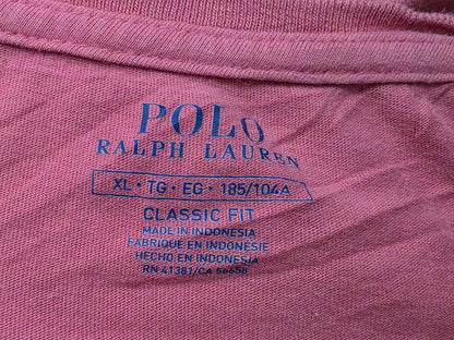 Playera Ralph Lauren Xgrande Xl Coral Pony Azul (Usado)