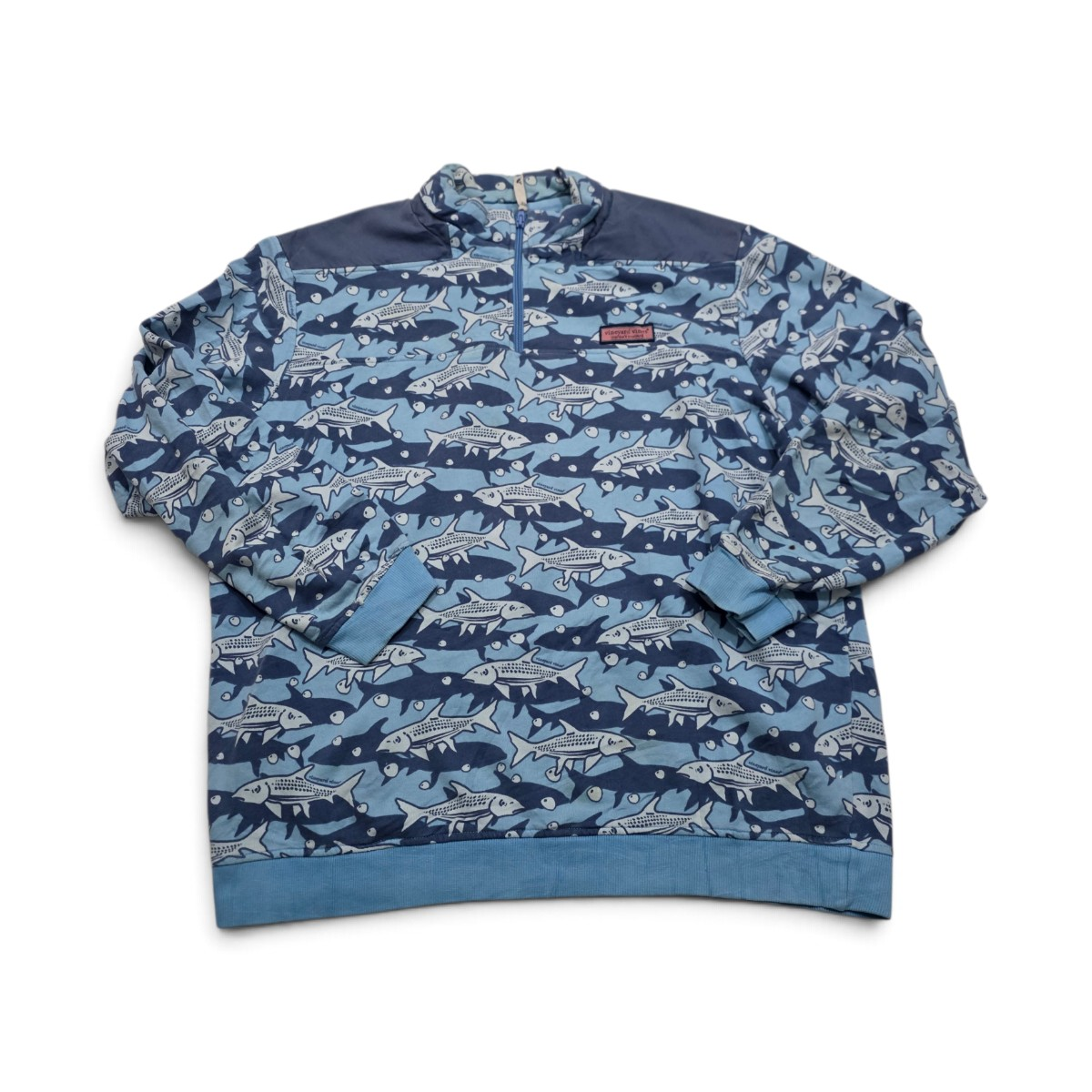 Sudadera Vineyard Vines Xgrande Xl Azul Peces (Usado)