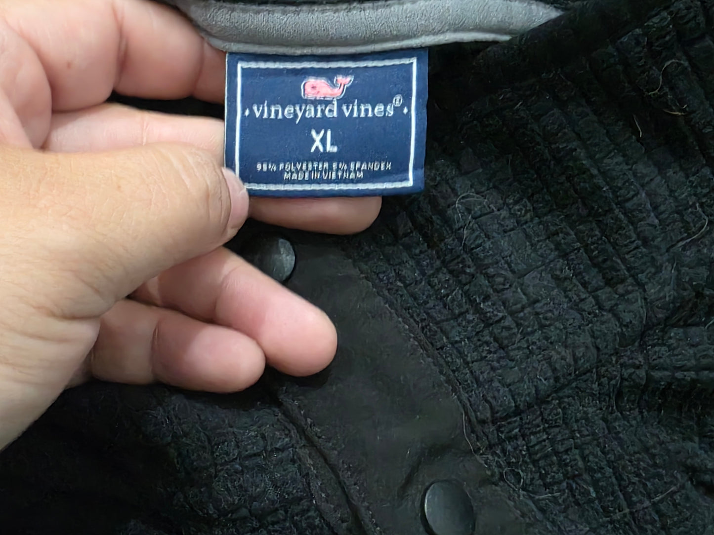 Sudadera Vineyard Vines Xgrande Xl Negro (Usado)