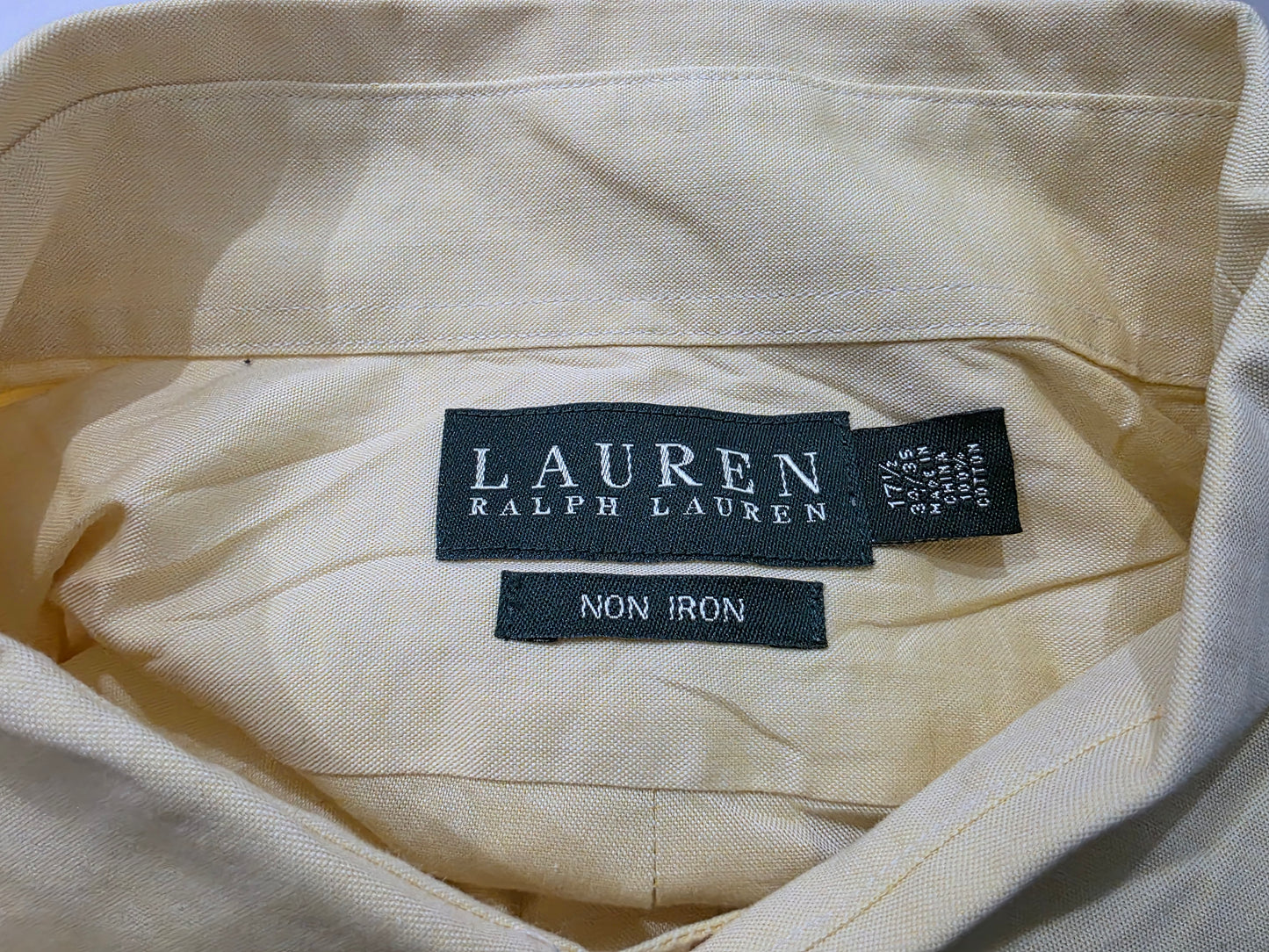 Camisa Ralph Lauren Xgrande Xl Amarillo (Usado)