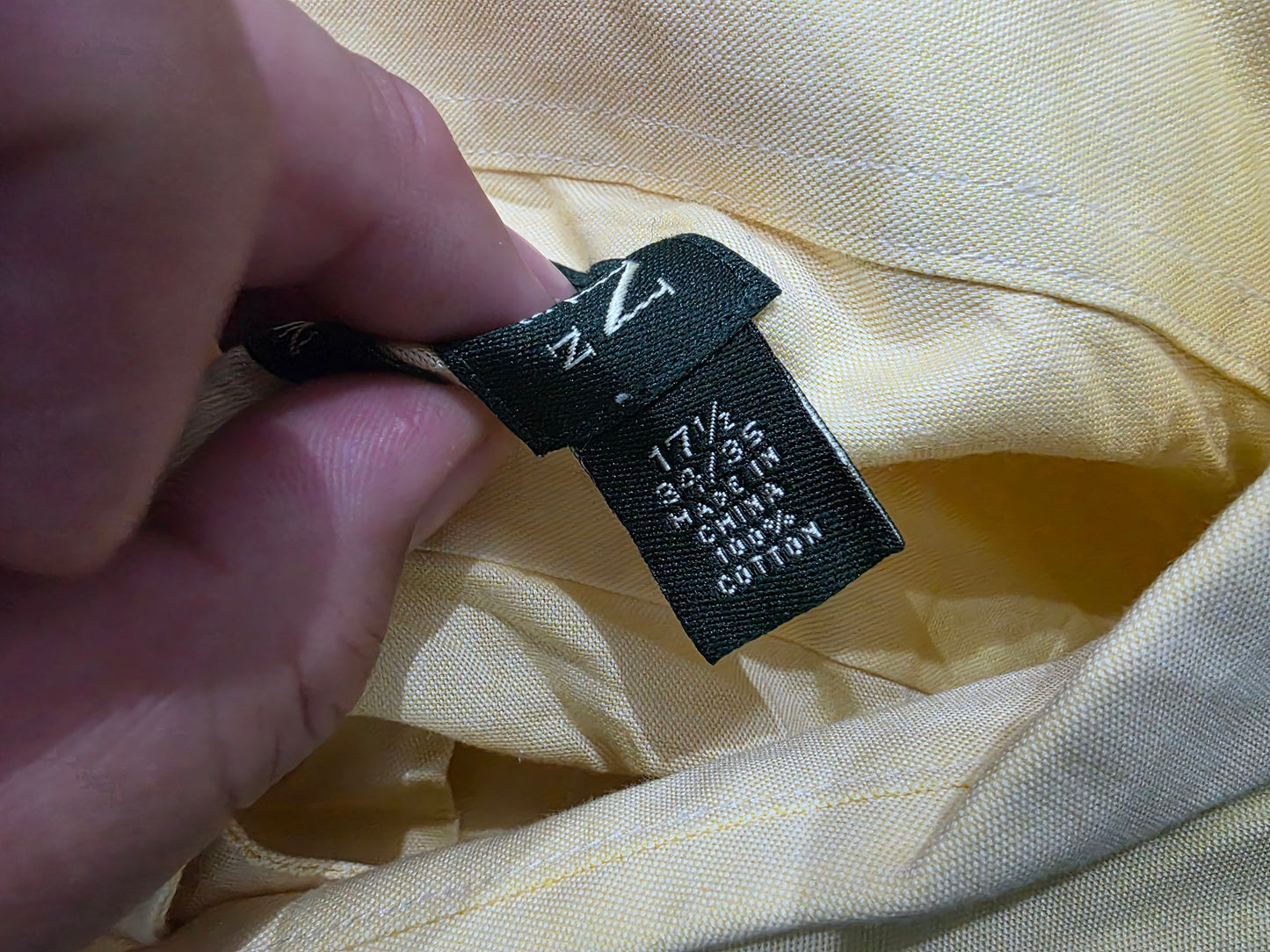 Camisa Ralph Lauren Xgrande Xl Amarillo (Usado)