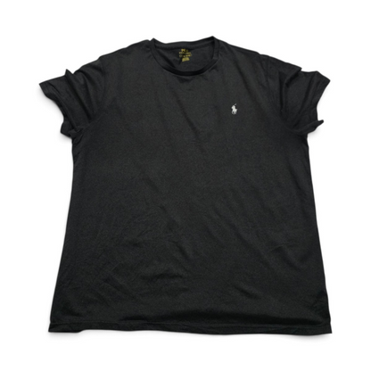 Playera Ralph Lauren Xgrande Xl Gris Pony Blanco (Usado)