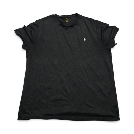 Playera Ralph Lauren Xgrande Xl Gris Pony Blanco (Usado)