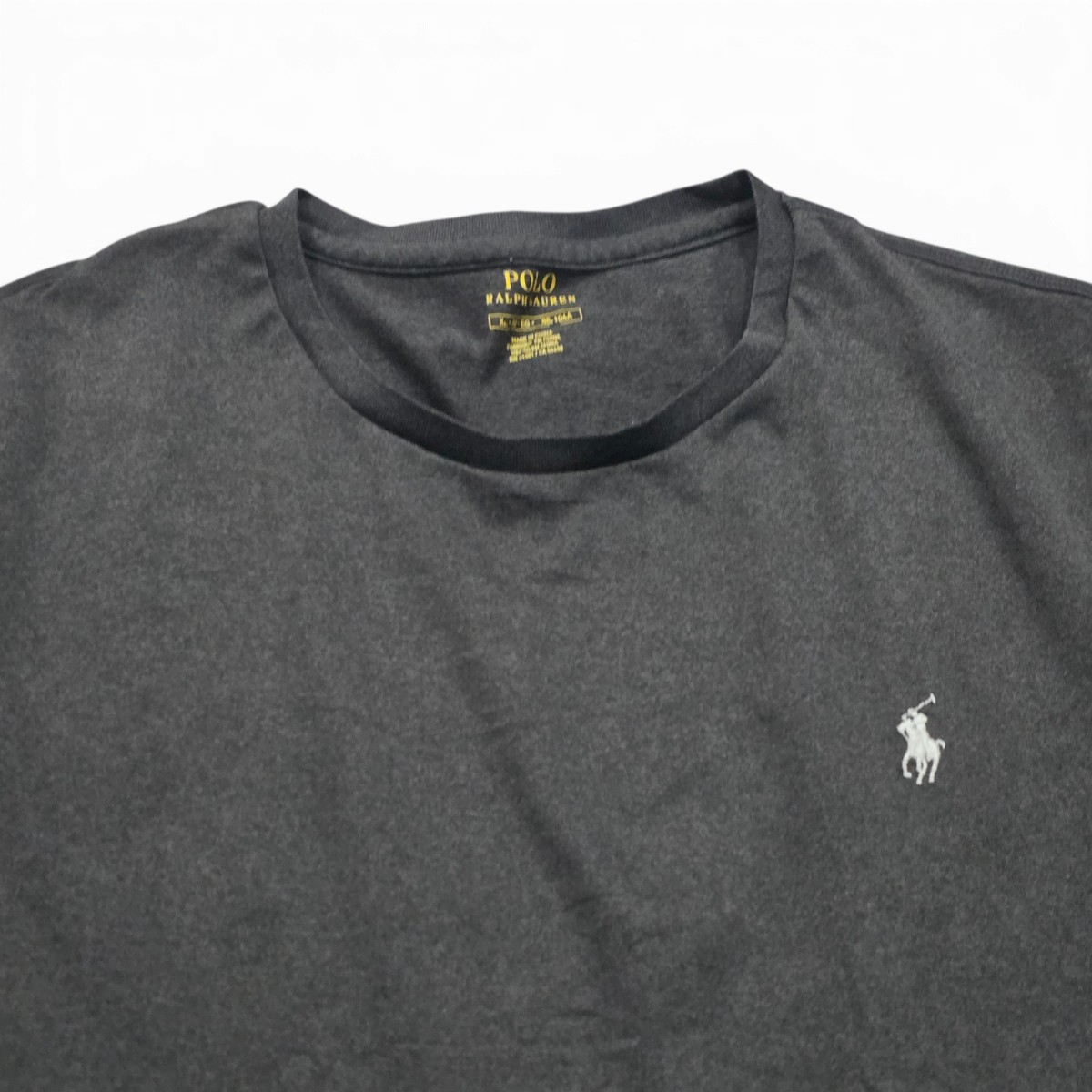 Playera Ralph Lauren Xgrande Xl Gris Pony Blanco (Usado)