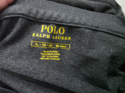 Playera Ralph Lauren Xgrande Xl Gris Pony Blanco (Usado)