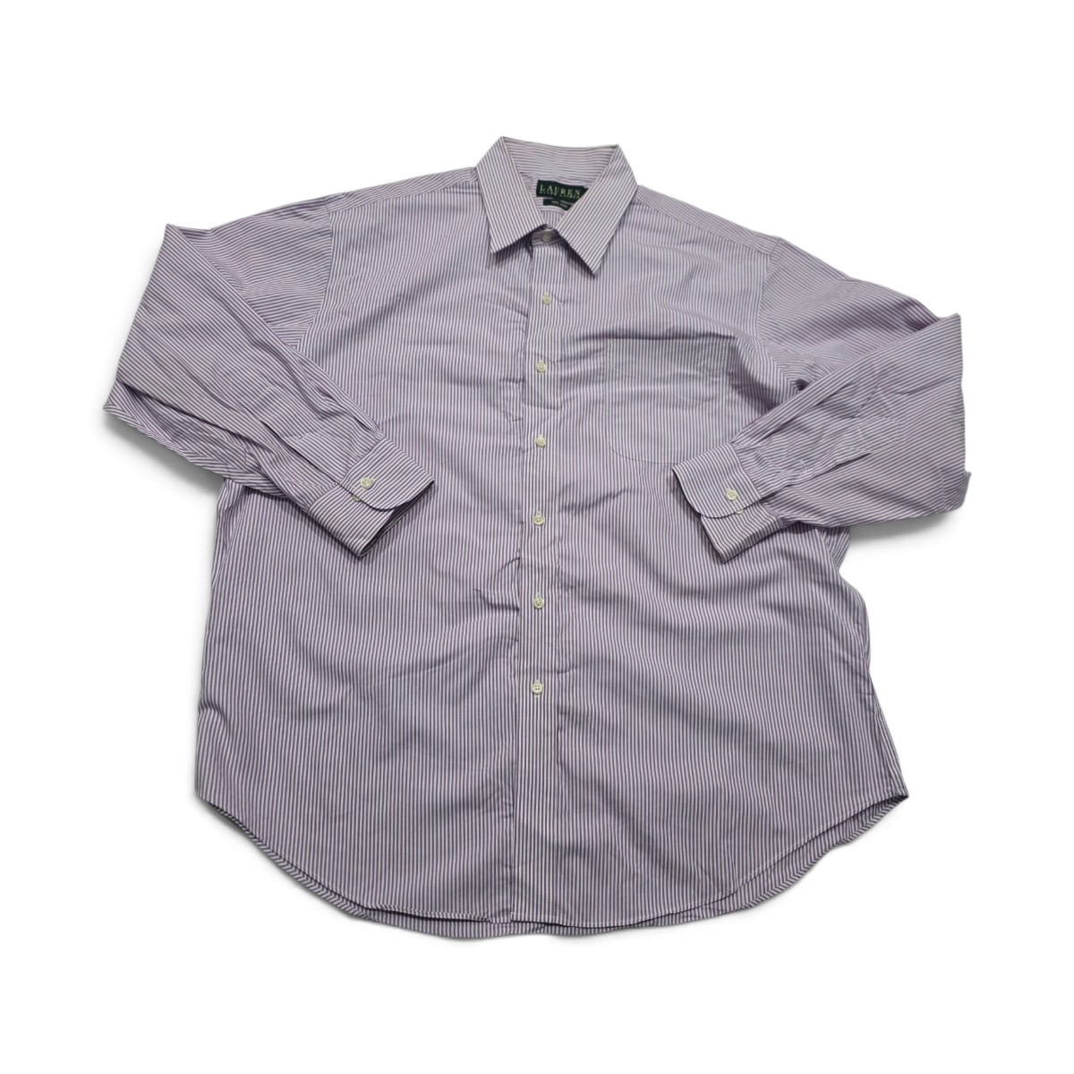 Camisa Ralph Lauren Xgrande Xl Lineas Lila 17 32-33 Non Iron