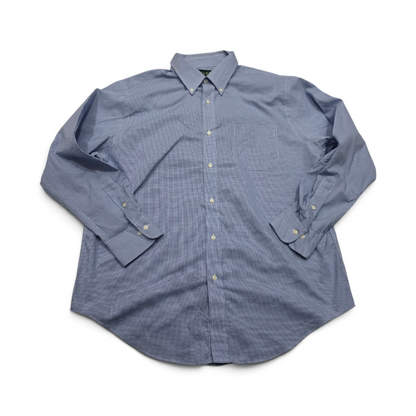 Camisa Ralph Lauren Xgrande Xl Azul Claro Cuadros (Usado)