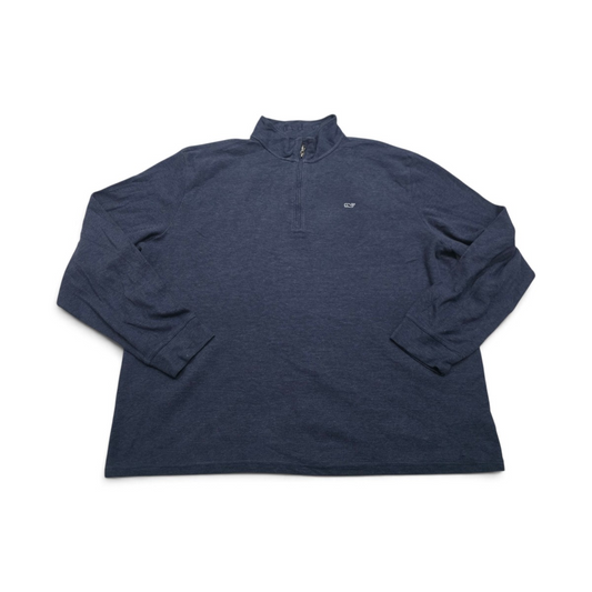 Sudadera Vineyard Vines 2xl Azul Cierre Corto (Usado)