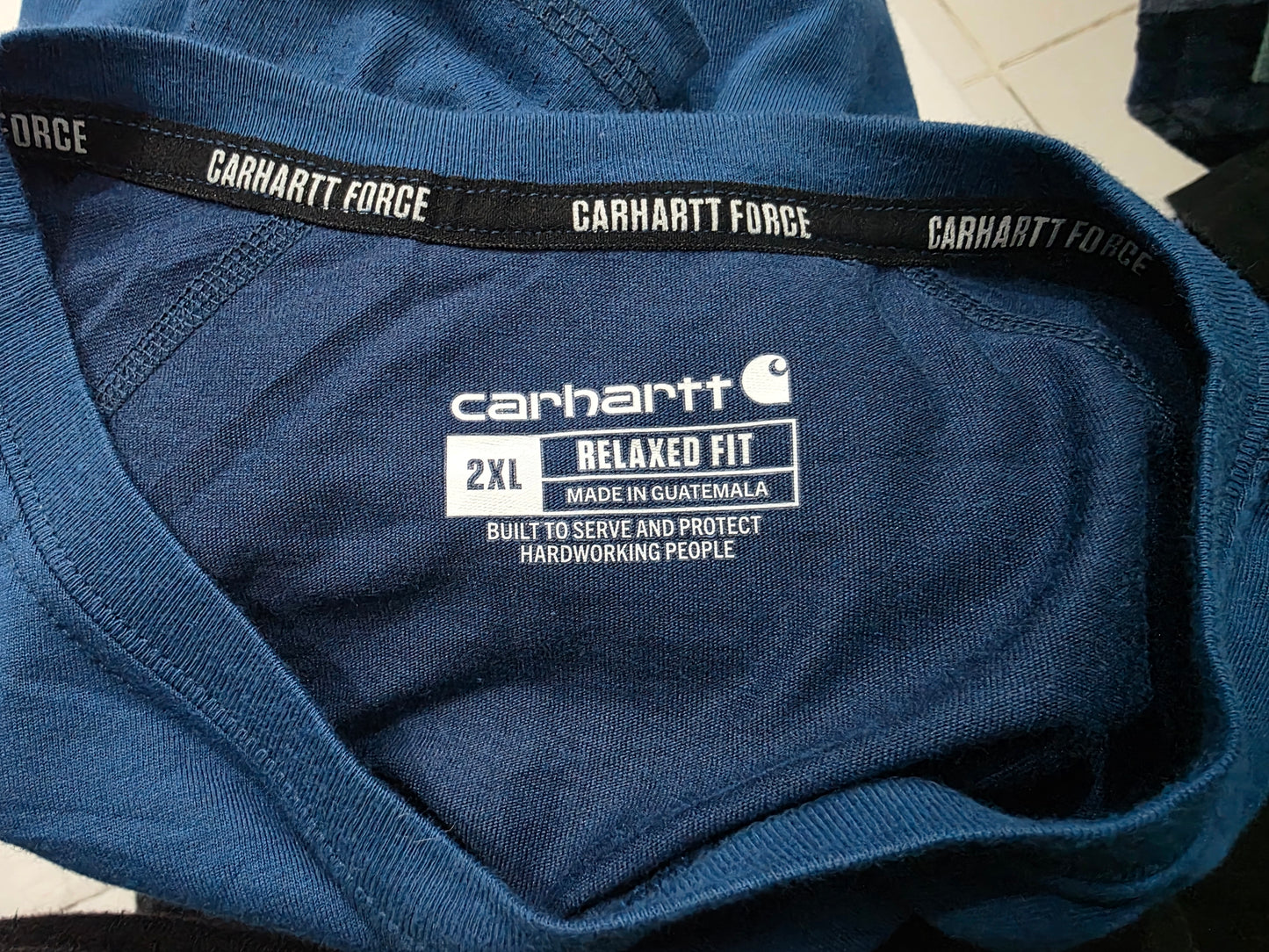 Playera Relaxed Fit Carhartt 2xl Azul (Usado)