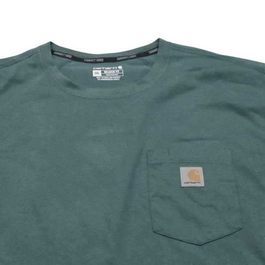 Playera Relaxed Fit Carhartt 2xl Verde (Usado)