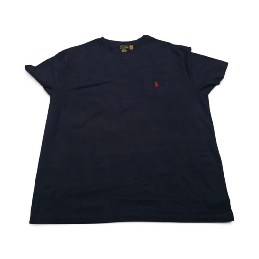 Playera Ralph Lauren 2xl Azul Pony Rojo (Usado)