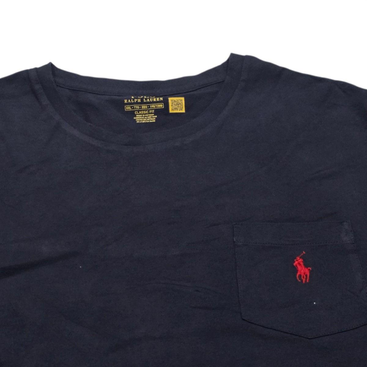 Playera Ralph Lauren 2xl Azul Pony Rojo (Usado)