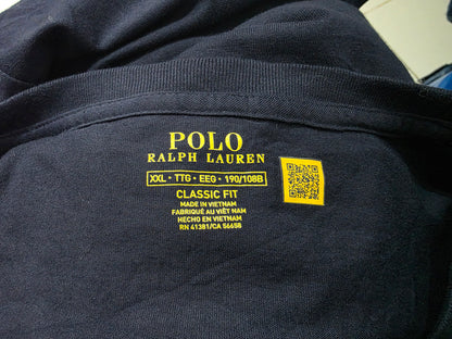 Playera Ralph Lauren 2xl Azul Pony Rojo (Usado)