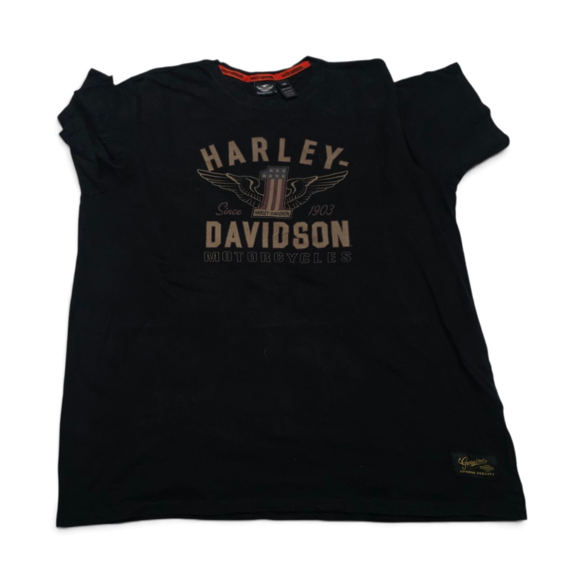 Playera Harley Davidson 2xl Negro (Usado)