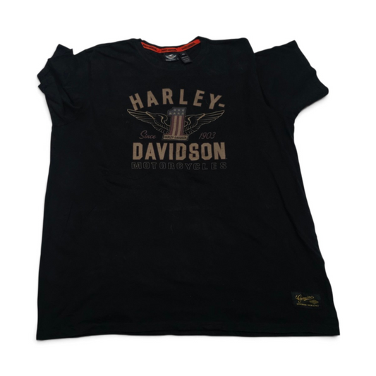 Playera Harley Davidson 2xl Negro (Usado)