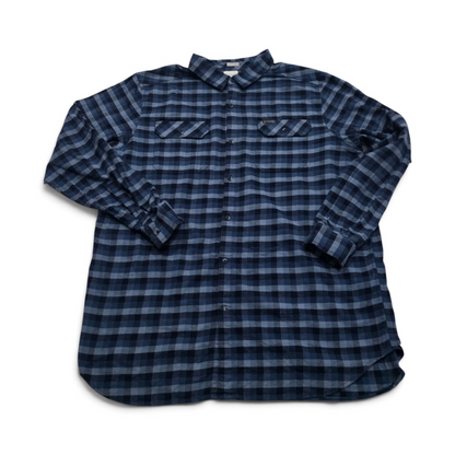Camisa Columbia 2xlt Cuadro Azul (Usado)