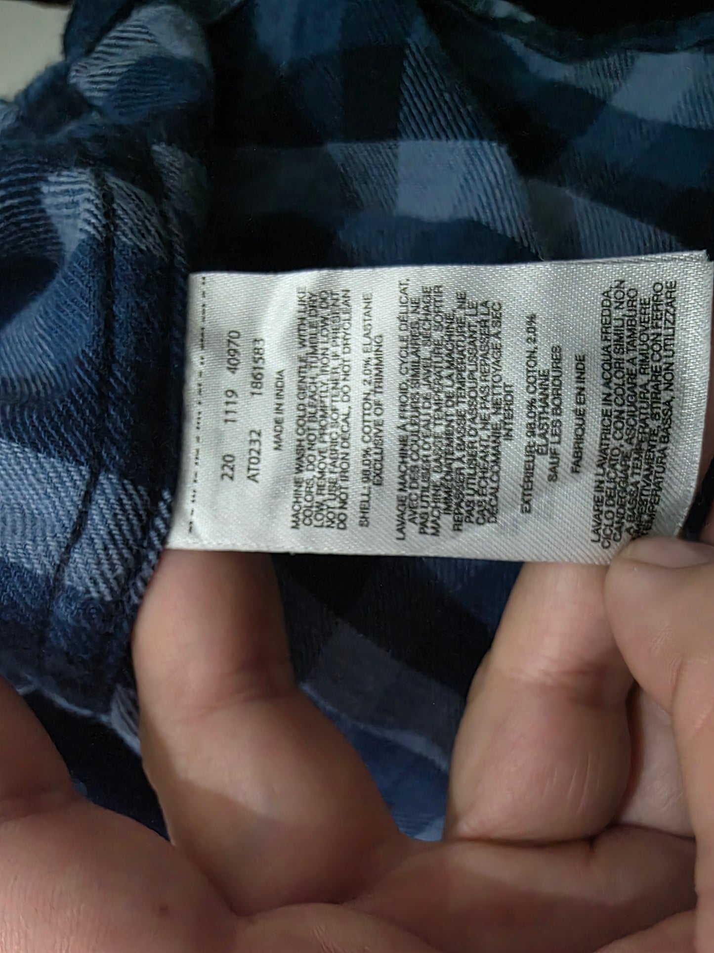 Camisa Columbia 2xlt Cuadro Azul (Usado)