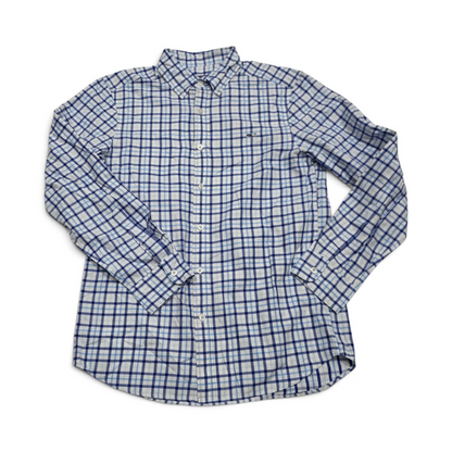 Camisa Classic Fit Vineyard Vines Chico S Cuadro Azul (Usado)