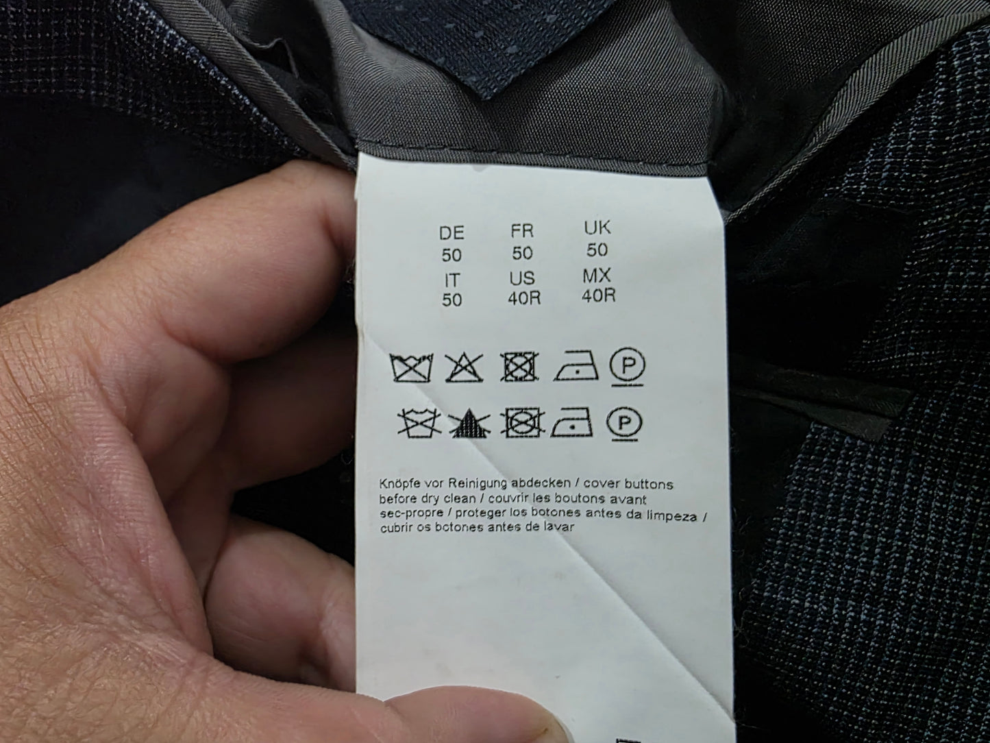 Saco Hugo Boss 40r Azul (Usado)