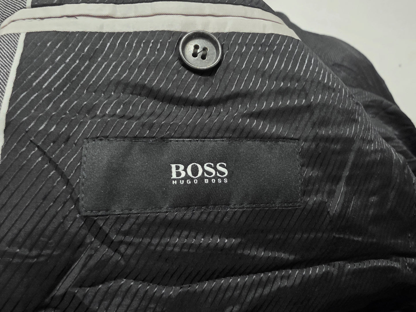Saco Hugo Boss Talla 40 S Gris (Usado)