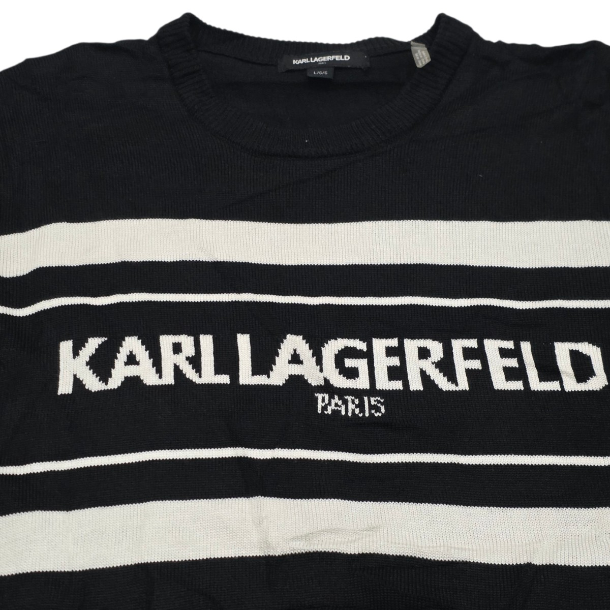 Sueter Karl Lagerfeld Grande L Letras Negro (Usado)