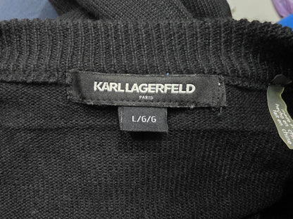 Sueter Karl Lagerfeld Grande L Letras Negro (Usado)