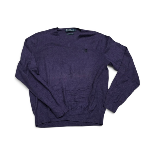 Sueter Ralph Lauren Grande L Morado Pony Verde (Usado)
